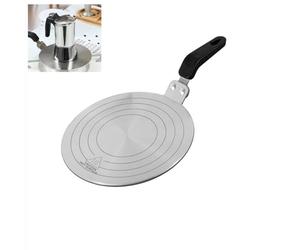Gocoffun Placa difusora de calor, placa difusora de estufa de gas de acero inoxidable de 20 cm, adaptador de inducción para olla Moka, utensilios de cocina de café (7.9 pulgadas)