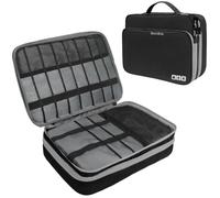 Gocokia Bolsa organizadora de Cables de Viaje, 3 Capas de Gran Capacidad, Accesorios electrónicos