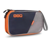 Gocokia Bolsa organizadora de cables de viaje de doble capa con correa de mano, bolsa de almacenamiento de accesorios electrónicos para cable de datos, cargador USB, teléfono, disco U, ratones y otros