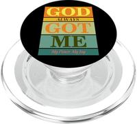 God Always Got Me, My Peace My Joy Colorful Quotes Graphic PopSockets PopGrip para MagSafe