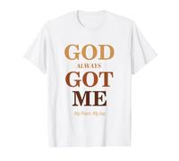 God Always Got Me, My Peace My Joy Cool Quotes Graphic Camiseta gráfica económica, Hombre, Blanco, S