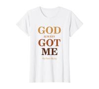 God Always Got Me, My Peace My Joy Cool Quotes Graphic Camiseta gráfica económica, Mujer, Blanco, XL
