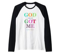 God Always Got Me, My Peace My Joy Cool Quotes Graphic Camiseta Manga Raglan