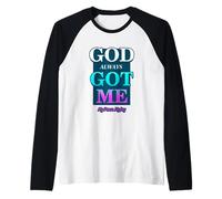 God Always Got Me, My Peace My Joy Cool Quotes Graphic Camiseta Manga Raglan