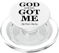 God Always Got Me, My Peace My Joy Cool Quotes Graphic PopSockets PopGrip para MagSafe