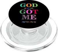 God Always Got Me, My Peace My Joy Cool Quotes Graphic PopSockets PopGrip para MagSafe