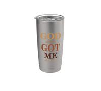 God Always Got Me, My Peace My Joy Cool Quotes Graphic Vaso térmico de acero inoxidable de doble pared