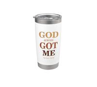 God Always Got Me, My Peace My Joy Cool Quotes Graphic Vaso térmico de acero inoxidable de doble pared