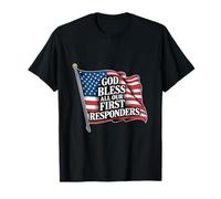 God Bless All Our First Responders Apreciación ------- Camiseta