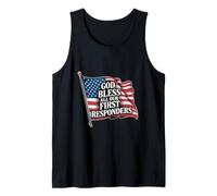 God Bless All Our First Responders Apreciación ------- Camiseta sin Mangas