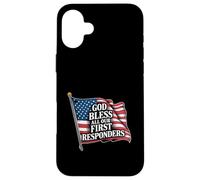 God Bless All Our First Responders Apreciación ------- Carcasa para iPhone 16 Plus