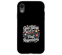 God Bless All Our First Responders Apreciación |- Carcasa para iPhone XR