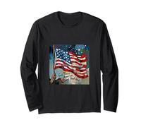God Bless America Land That I Love US Flag Pintura artística Manga Larga