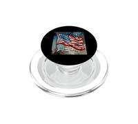 God Bless America Land That I Love US Flag Pintura artística PopSockets PopGrip para MagSafe