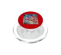 God Bless America Land That I Love US Flag Pintura artística PopSockets PopGrip para MagSafe