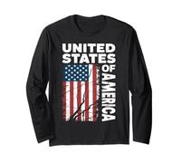 God Bless the U.S.A. Pride of the US-Americans Manga Larga