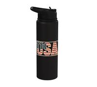 God Bless the U.S.A. Pride of the US-Americans Stainless Steel Insulated Water Bottle