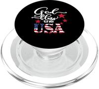God Bless The USA 4th of July Patriotic US Flag PopSockets PopGrip para MagSafe