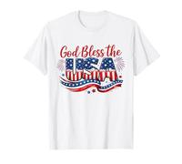 God Bless The USA - Bandera patriótica Estadounidense del 4 de Julio Camiseta