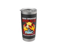 God Created Police So That Even Firefighters Fireman Vaso térmico de acero inoxidable de doble pared