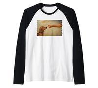 God Creates Dachshund Dog Owner Wiener Camiseta Manga Raglan