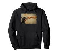 God Creates Dachshund Wiener Dog Sudadera con Capucha