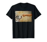God Creates Harlequin Great Dane Dog Lover Camiseta
