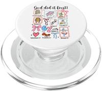 God Did It First 6:7 Verso de la Biblia Diseño de fe Cristiana PopSockets PopGrip para MagSafe