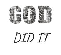GOD Did It Journal, Wide Ruled, 100 Sheets, 8" x 10", Note-taking for Personal Use