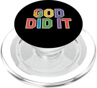 God Did It tee, Cristiano Éxito Fe Alabanza Evangelio PopSockets PopGrip para MagSafe