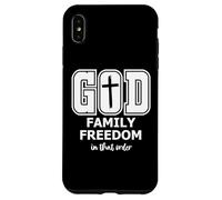 God Family Country In That Order Freedom Its All About Jesus Carcasa para iPhone XS MAX