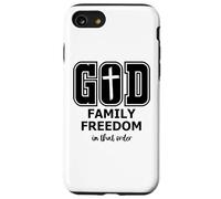 God Family Country In That Order Its All About Jesus Freedom Carcasa para iPhone SE (2020) / 7/8