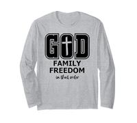 God Family Country In That Order Its All About Jesus Freedom Manga Larga