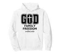 God Family Country In That Order Its All About Jesus Freedom Sudadera con Capucha