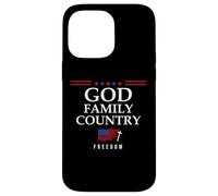 God Family Country US Flag Christian Saying Freedom Jesus Carcasa para iPhone 14 Pro MAX