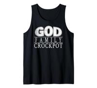 God Family Crockpot Faith Design Camiseta sin Mangas