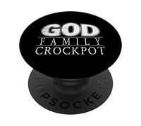 God Family Crockpot Faith Design PopSockets PopGrip Adhesivo
