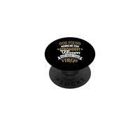 God Found Some of Strongest Women and Made Them Virgo PopSockets PopGrip Adhesivo