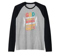 God Gave His Strongest Women Titanium Knees - Camiseta Manga Raglan