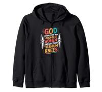 God Gave His Strongest Women Titanium Knees - Sudadera con Capucha
