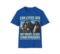 God Gives His Most Powerful Soldiers - Camiseta de intolerancia a la lactosa con texto en inglés "God Gives His Most Powerful Soldiers" - Camiseta gráfica unisex, Real, 3XL