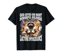 God Gives His Most Powerful Soldiers Lactose Intolerance Camiseta
