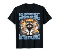 God Gives His Most Powerful Soldiers Lactose Intolerance Camiseta