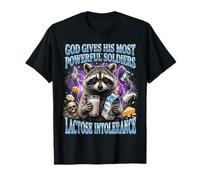 God Gives His Most Powerful Soldiers Lactose Intolerance Camiseta