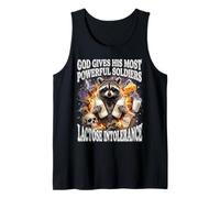 God Gives His Most Powerful Soldiers Lactose Intolerance Camiseta sin Mangas