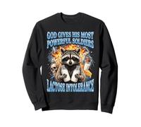 God Gives His Most Powerful Soldiers Lactose Intolerance Sudadera