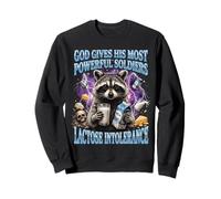 God Gives His Most Powerful Soldiers Lactose Intolerance Sudadera