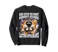 God Gives His Most Powerful Soldiers Lactose Intolerance Sudadera