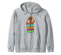 God Goals Grind Melanina Cristiano Diversión Negro Reina Chicas Sudadera con Capucha