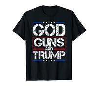 God Guns And Trump Support Trump Camisa para hombres patrióticos Camiseta
